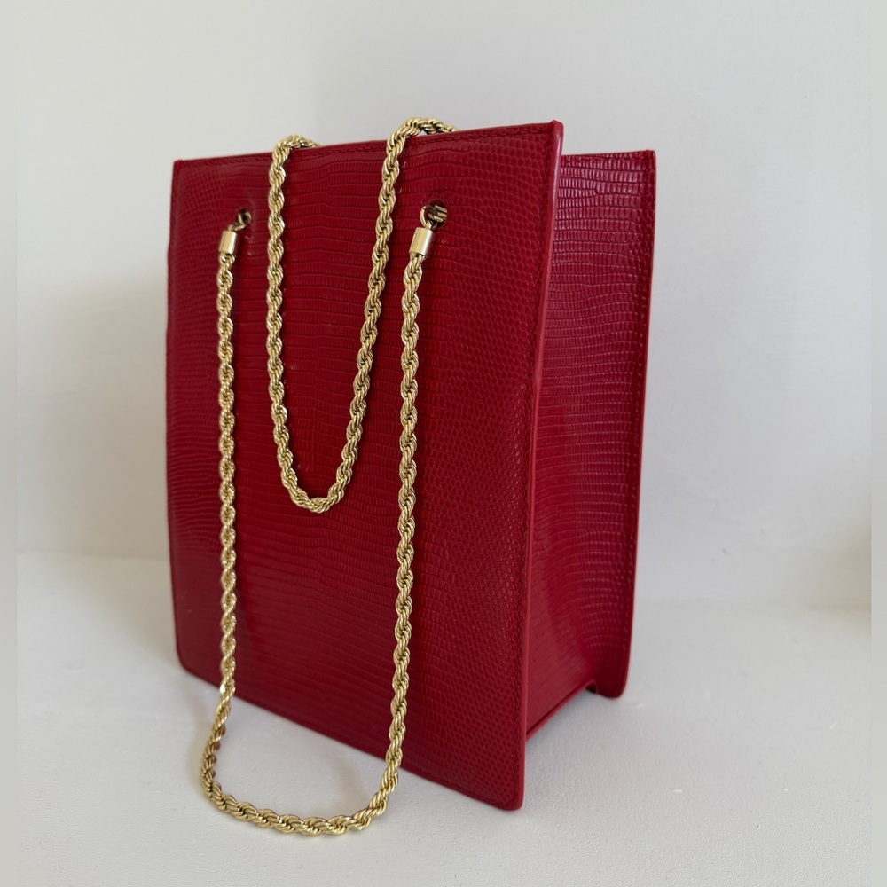 NWOT❤️ Loeffler Randall Antoinette Leather Tote, Crimson Red❤️